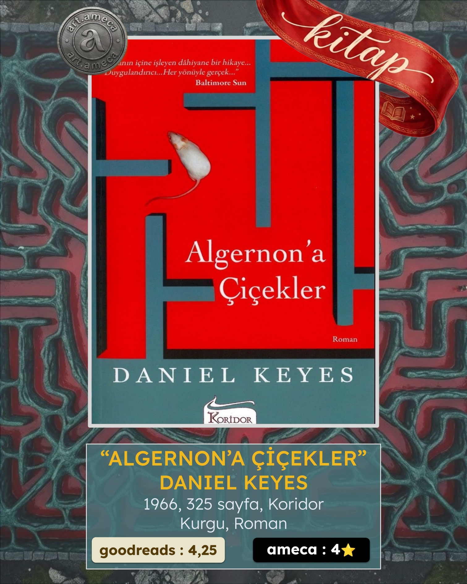 Algernon'a Çiçekler - Daniel Keyes
